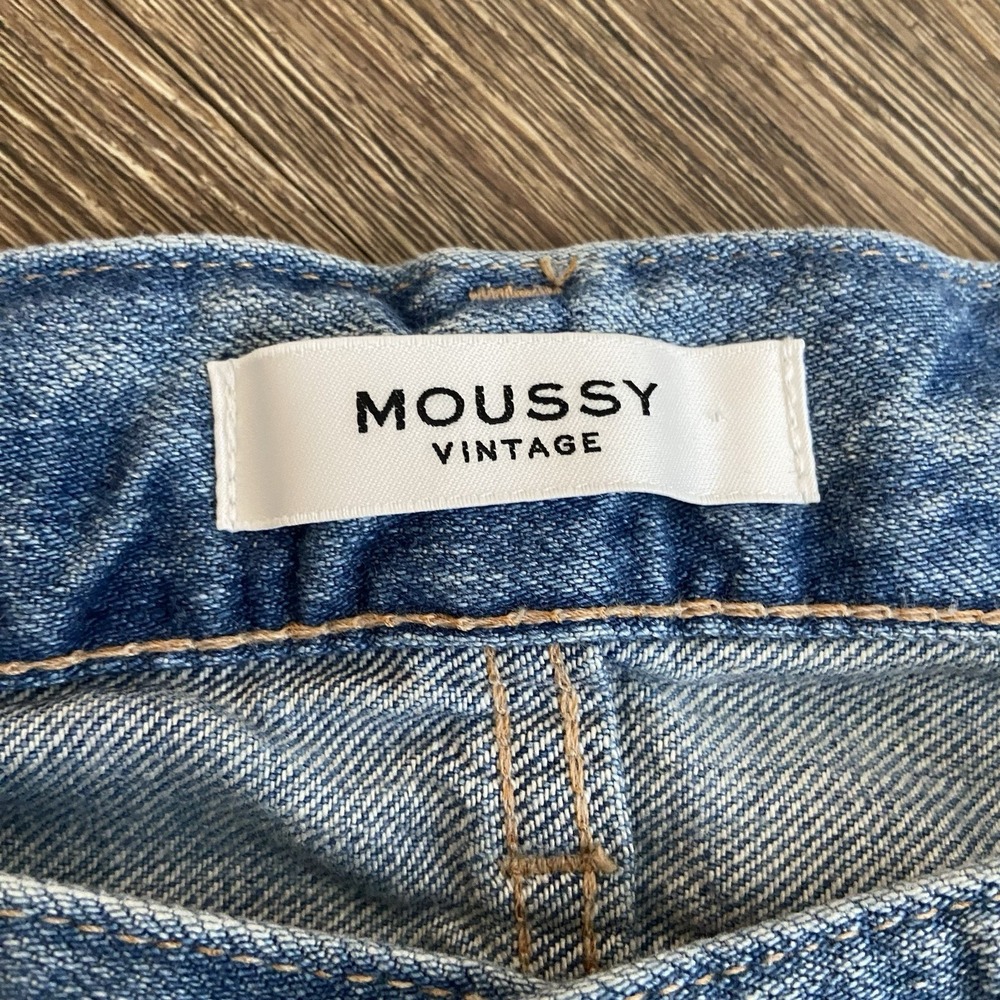 MOUSSY Vintage Odessa Straight Leg Mid Rise Jeans Size 30 - Picture 5 of 11